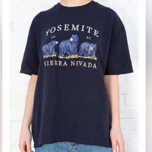 Brandy Melville John Galt Yosemite Embroidered T-shirt